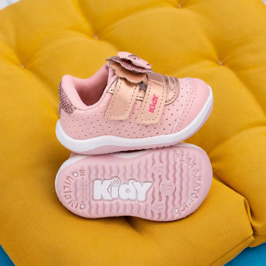 Tênis Menina Infantil Kidy Colors Equilíbrio Nude e Bronze - Kidy Calçados - Tênis