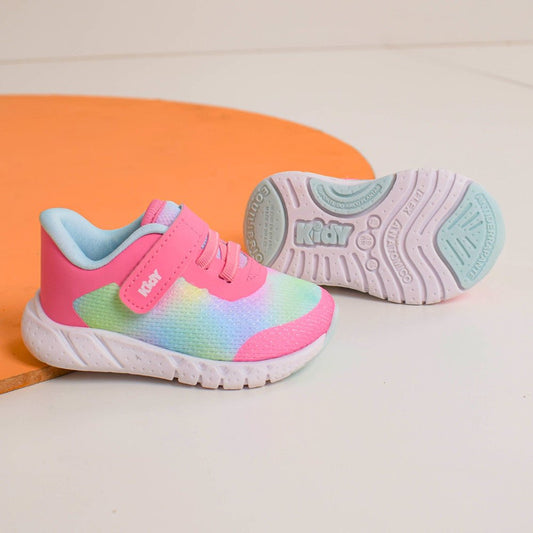 Tênis Menina Infantil Kidy Equilíbrio Pink e Colorido - Kidy Calçados - Tênis