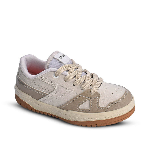 Tênis Menino Infantil K360 Estilo Respitec Natural Taupe - Kidy Calçados - Tênis