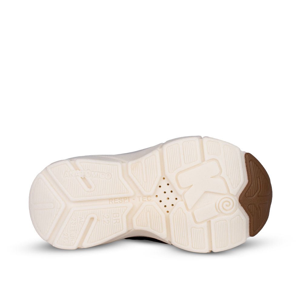 Tênis Menino Infantil Kidy Energy Baby Respitec Preto e Bronze - Kidy Calçados - Tênis