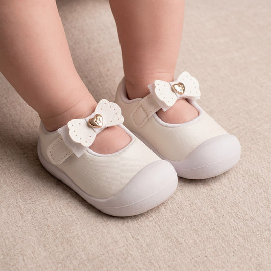 Tênis Sapatilha Infantil menina Kidy Branco Primeiros Passos Batizado - Kidy Calçados -