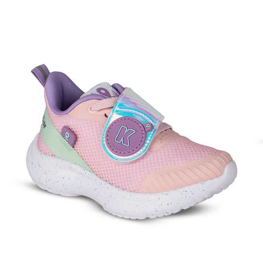 Pré-Venda - Tênis Infantil Menina Kidy Nuvem Localize Nude e colorido - Com Chip Localizador