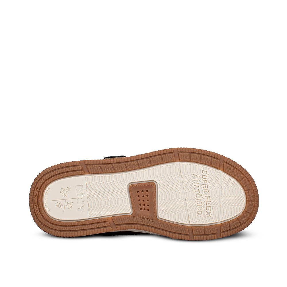 Tênis Infantil Menino Kidy K360 Casual Conforto Café/Marrom Estiloso