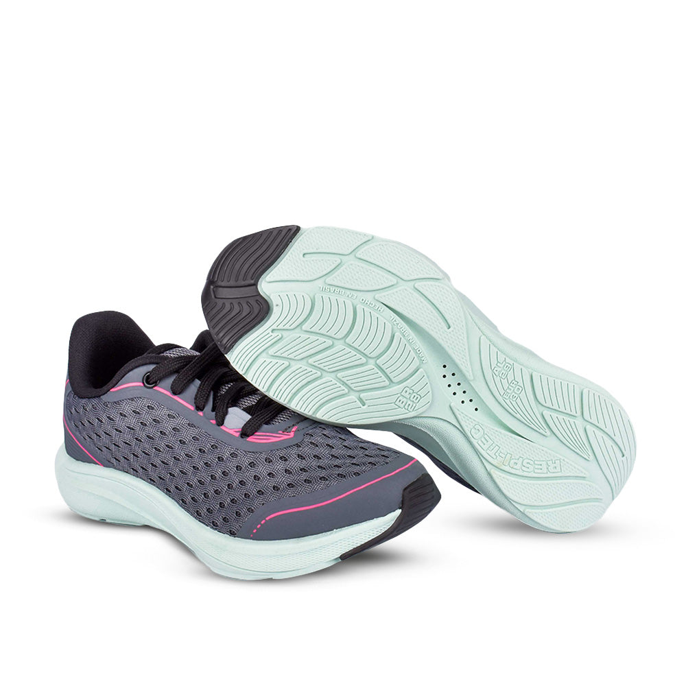 Tênis Infantil Menino Kidy K360 2 Esportivo Grafite e Verde Água