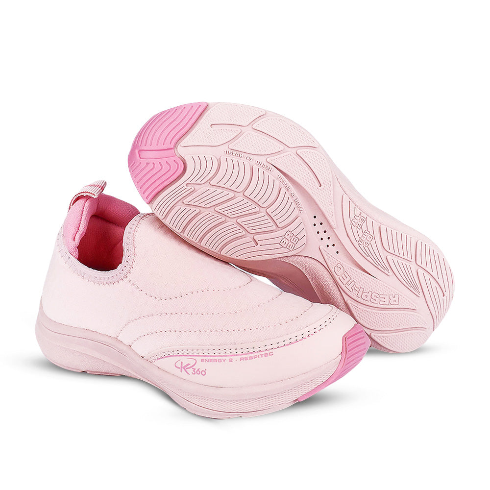 Tênis Menina Infantil K360 Energy 2 Rosa e Azaléia - Kidy