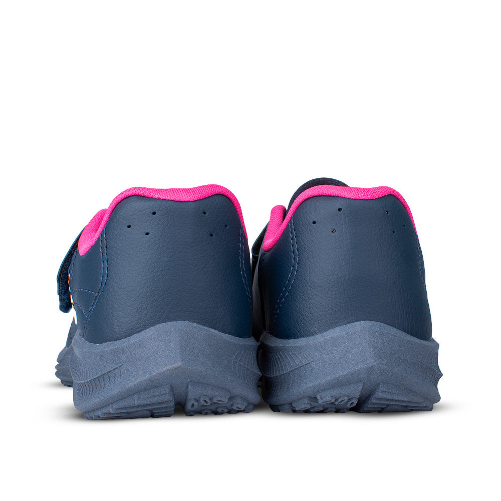 Tênis Infantil Menina Kidy Super Conforto Respitec Rebecca Bonbon Marinho/Pink