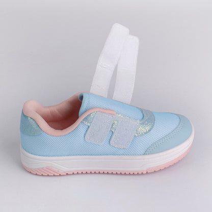 TÊNIS INFANTIL MENINA CASUAL KIDY HAPPY ANIS/NUDE