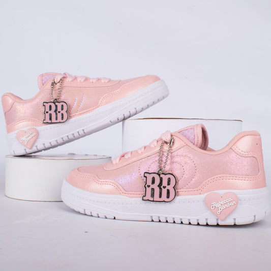 Tênis Infantil Menina Kidy K360 Estilo Nude Rebecca Bonbon