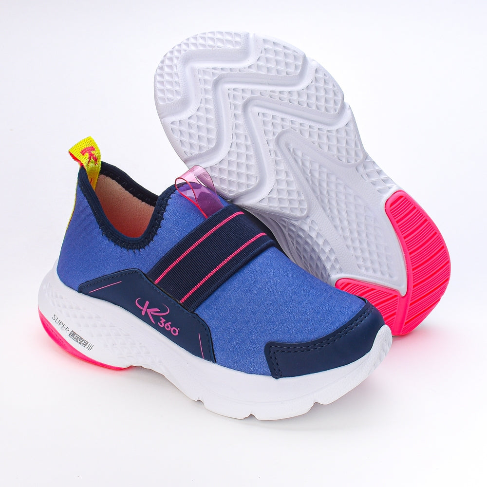 TENIS K-360 SUPER LEVE AZUL NIKE/PINK NEON Kidy