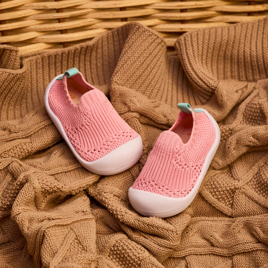 Tênis Meia Infantil Menina Kidy Rosa Calce Fácil Primeiros Passos