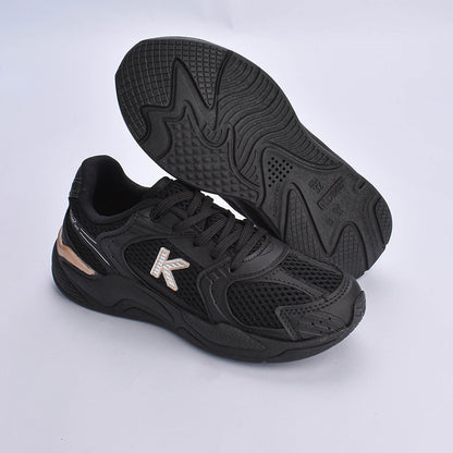 Tênis Infantil Menino Kidy K360 Retro Preto/Ouro