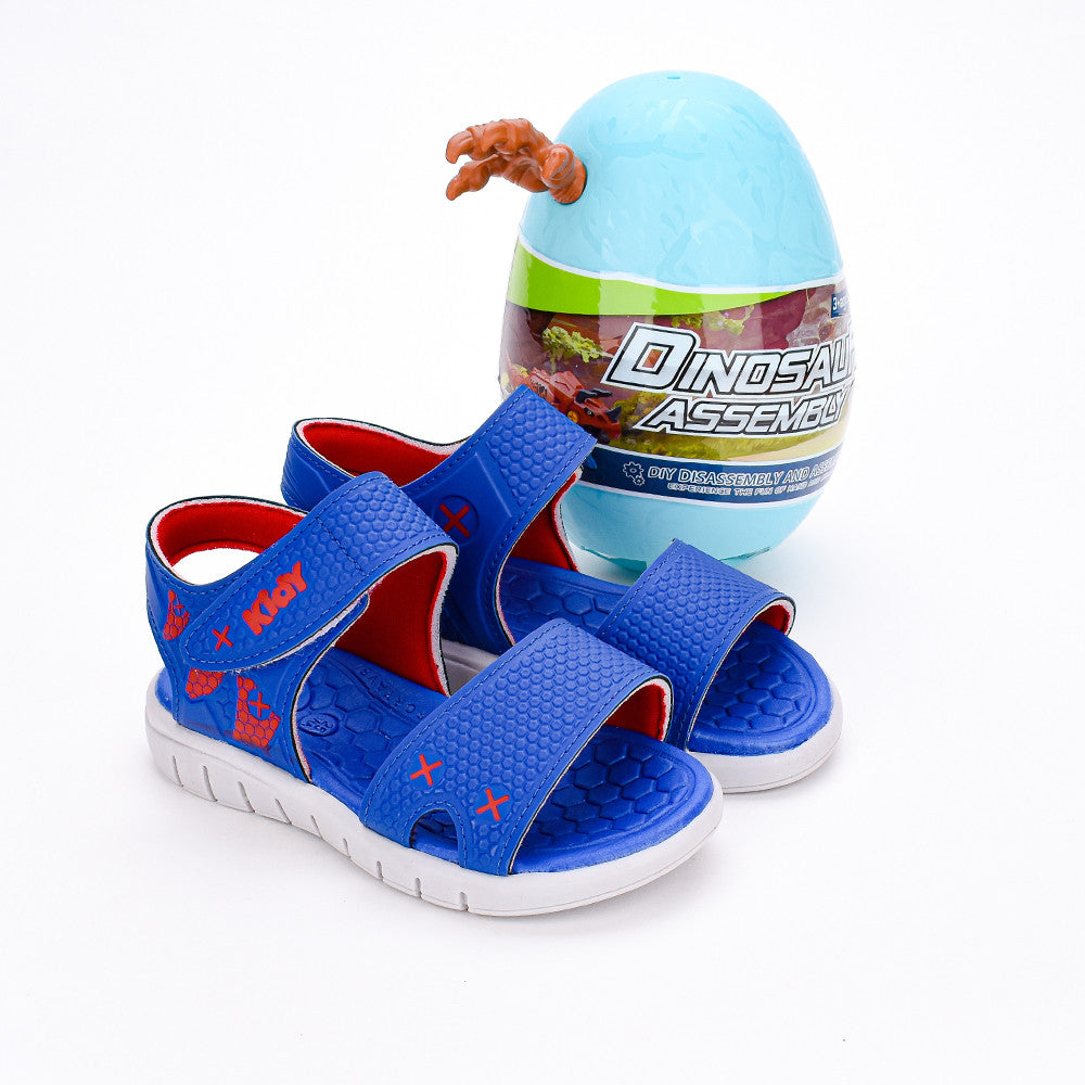 SANDÁLIA KIDY TOYS AZUL ROYAL/GELO/VERMELHO