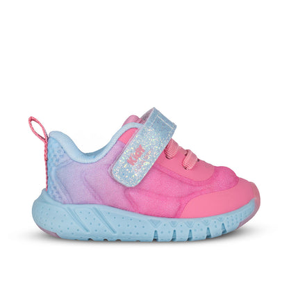 Tênis Infantil Menina Kidy Equilíbrio Rosa e Azul Conforto e Segurança