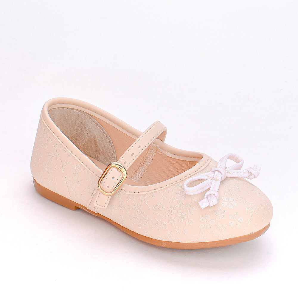 Sapatilha Bailarina Infantil Kidy Soft Laço Florida Marfim