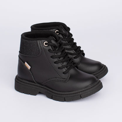 BOTA MENINA INFANTIL KIDY FASHION BABY PRETO