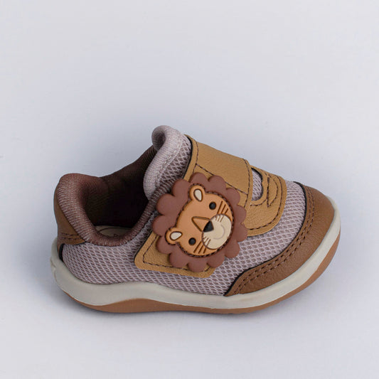 Tênis Menino Infantil Kidy Colors Equilíbrio Natural e Caramelo