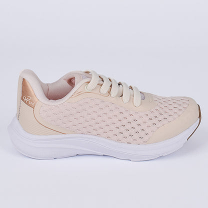 TENIS CASUAL MENINA K360 ENERGY 2 MARFIM/DOURADO