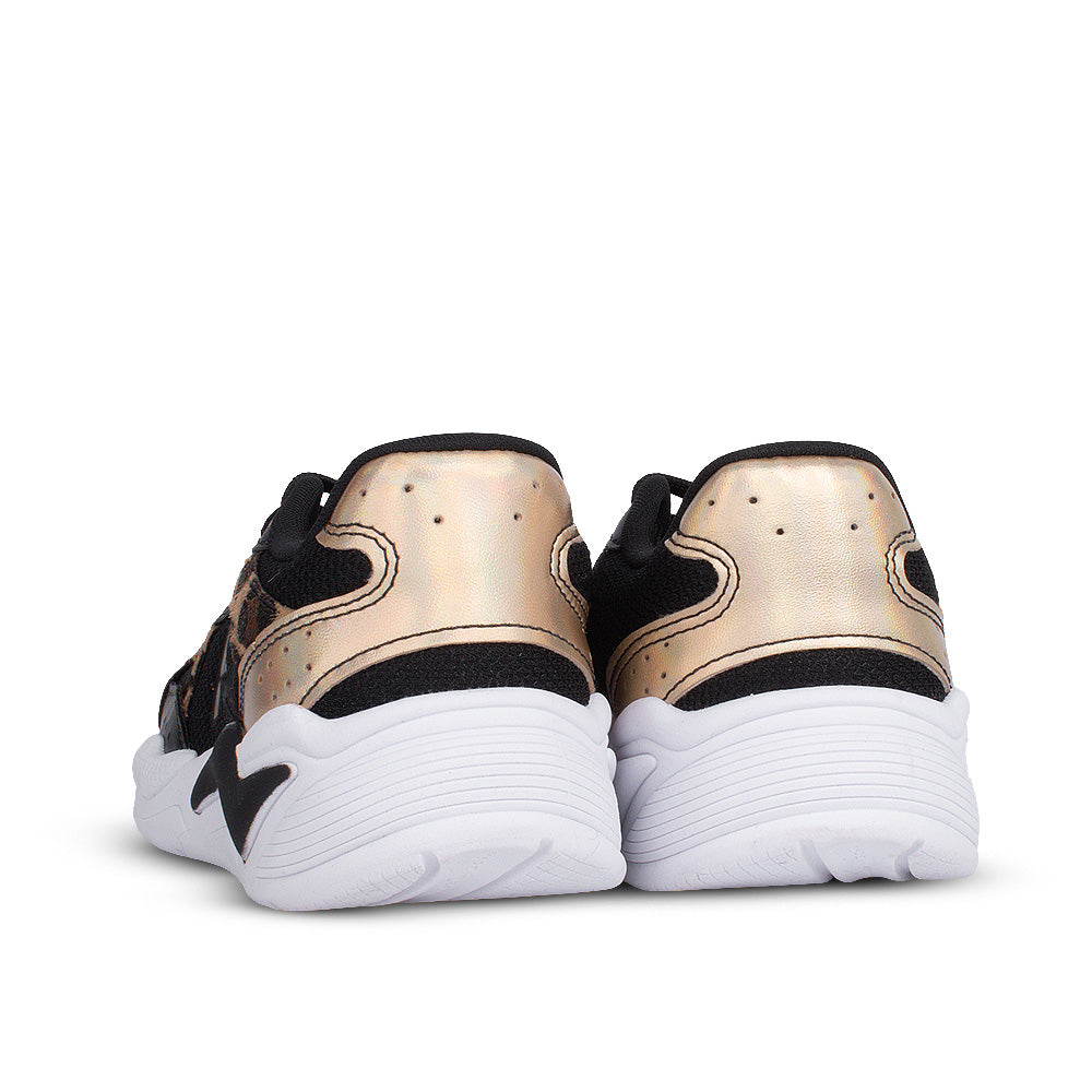 Tenis Infantil Menina Kidy K360 Retro Preto/Onça Casual Moderno