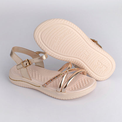 Sandália Menina Kidy Fly Ouro