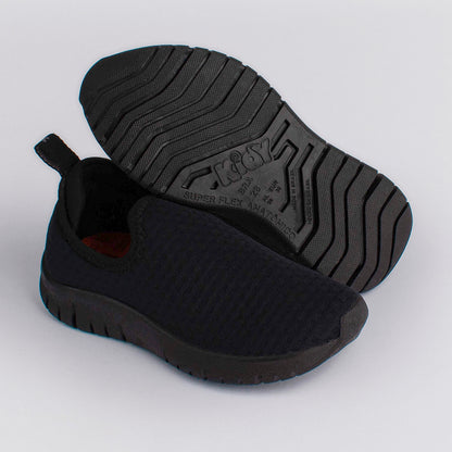 ênis Infantil Menino Kidy Ultra Flex Preto Ultraflexível e Confortável