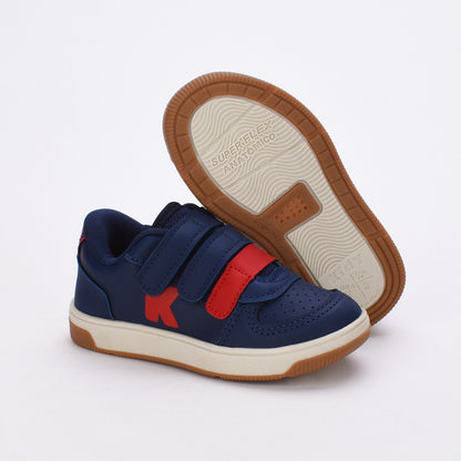 Sapatênis Menino Infantil Kidy Milão Respitec Marinho e Vermelho
