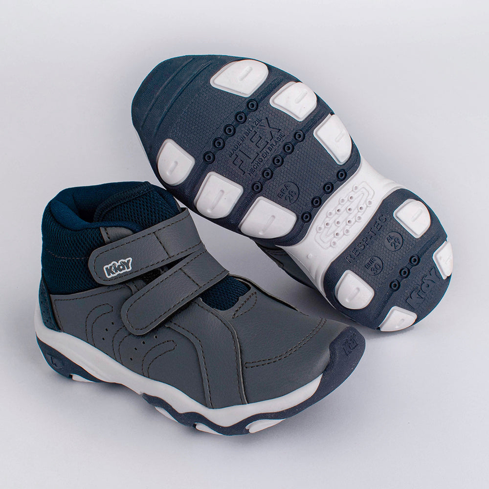 Tênis Kidy Play Respitec Grafite Marinho