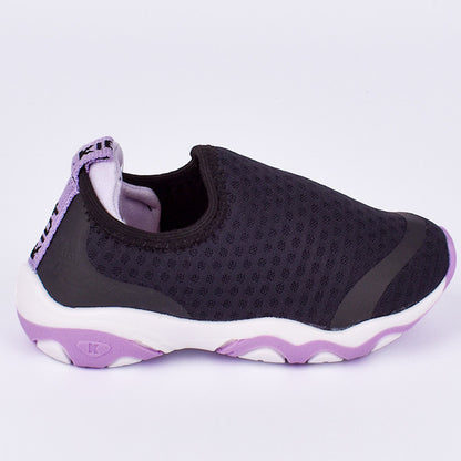 TENIS INFANTIL MENINA KIDY PLAY RESPITEC PRETO/LILAS Kidy