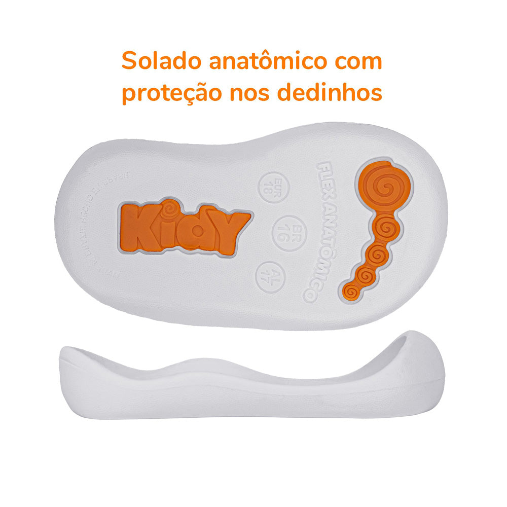 Tênis Sapatilha Infantil Menino Kidy Casual Marinho/Branco Primeiros Passos