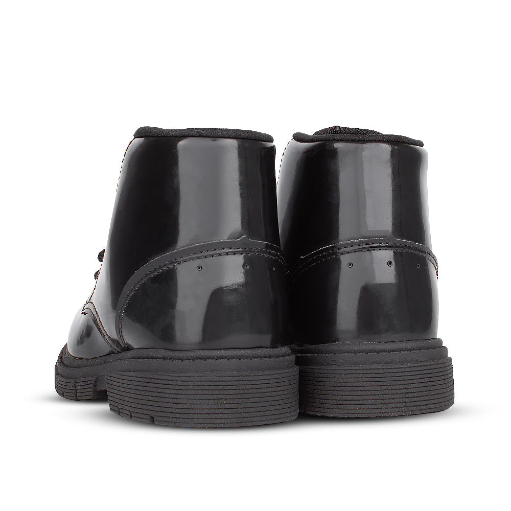 Bota Infantil Menina Kidy Fashion Baby Verniz Preta Estilosa