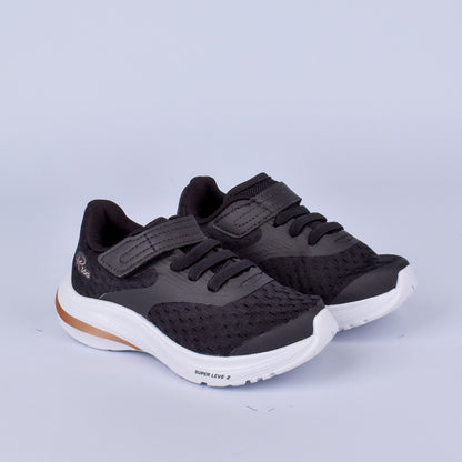 Tênis Infantil K-360 Super Leve 2 Esportivo Preto e Dourado
