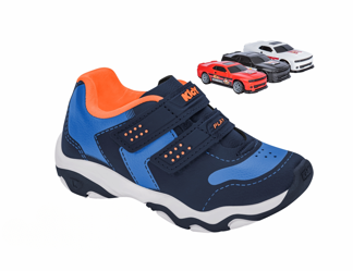 TENIS INFANTIL MENINO KIDY PLAY RESPITEC MARINHO/AZUL/LARANJA