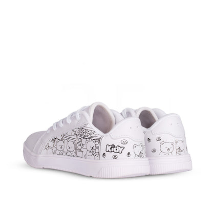 Kit Tênis Infantil Astral Branco + Livro Bob Goods