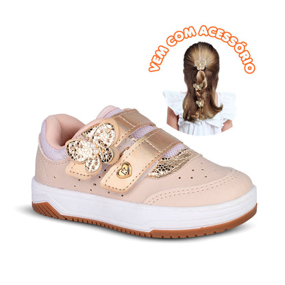 Tênis Menina Kidy Happy Marfim