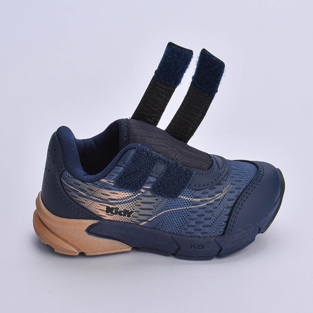 TÊNIS KIDY ENERGY BABY RESPITEC MARINHO/DOURADO Kidy