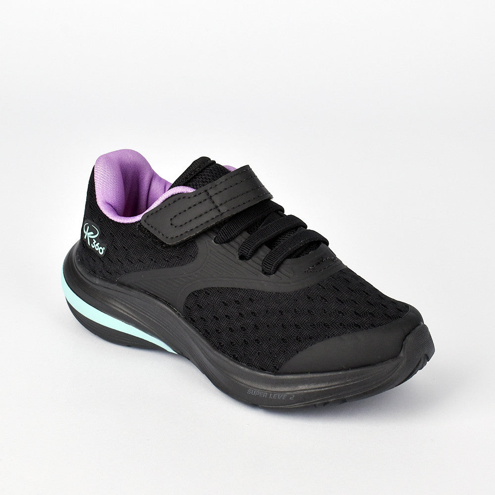 Tênis Infantil K-360 Super Leve 2 Esportivo Preto e Verde