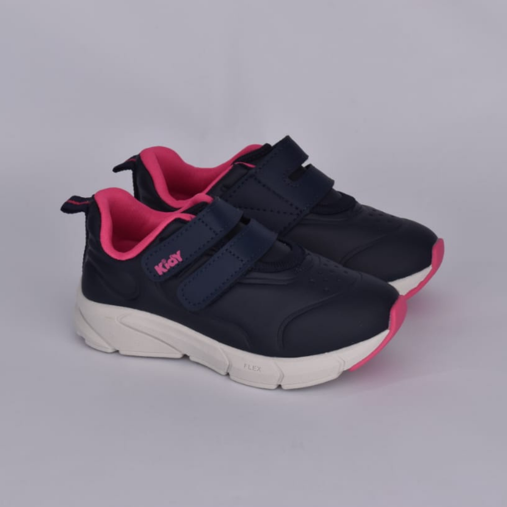 Tênis Menina Kidy Energy Baby Respitec Marinho Gloss