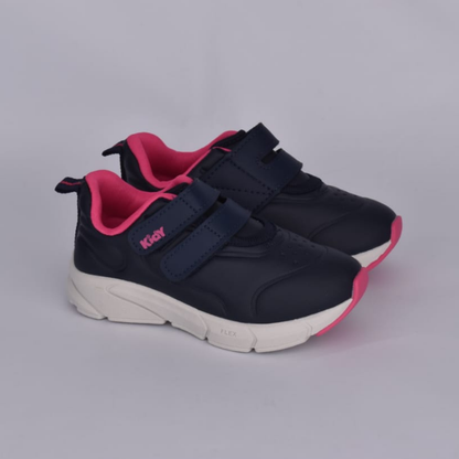 Tênis Menina Kidy Energy Baby Respitec Marinho Gloss