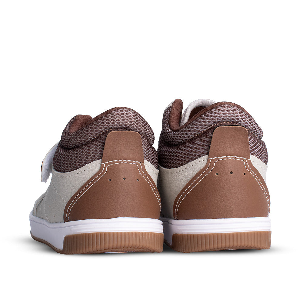 Tênis Infantil Menino Kidy Astral Natural/Caramelo Cano Alto