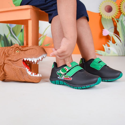 TÊNIS KIDY FLEX PRETO/VERDE Kidy