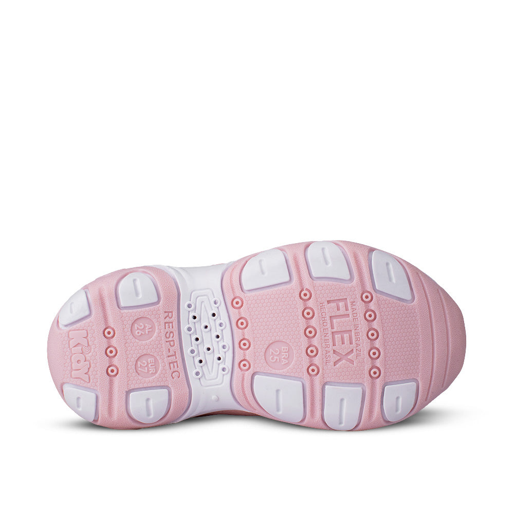 Tênis Infantil Menina Kidy Play Rosa Anatômico Com Brinquedo