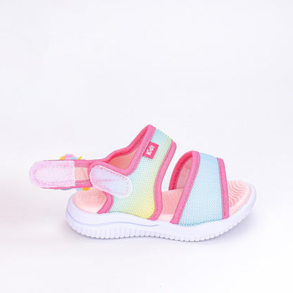 Sandália Menina Infantil Kidy Fly Baby Marinho e Rosa