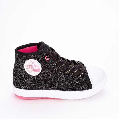 TÊNIS INFANTIL MENINA KIDY HYPE PRETO Kidy