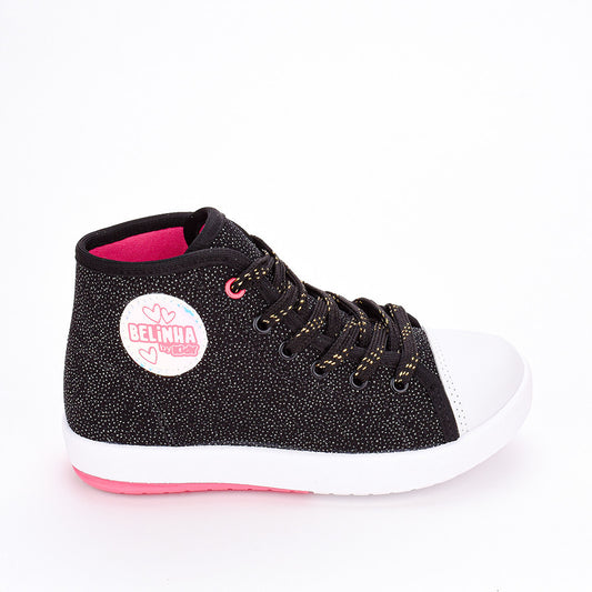 TÊNIS INFANTIL MENINA KIDY HYPE PRETO Kidy