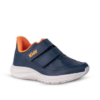 Tênis Kidy Super Conforto Respitec Marinho e Laranja