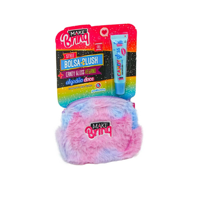 Bolsa de Pelúcia Infantil com Gloss Labial - Kidy