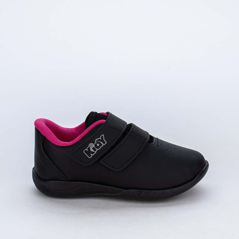 TENIS INFANTIL MENINA KIDY USEFULL MIAMI PRETO/PINK