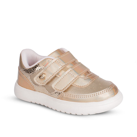 Tênis Infantil Menina Kidy Soft Marinho/Pink Casual Fecho Duplo e Conforto