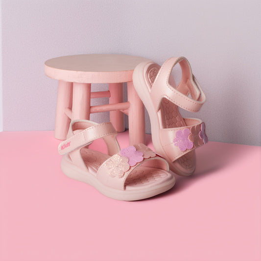 Sandália Infantil Menina Kidy Flex Light Nude com LED 22 ao 27