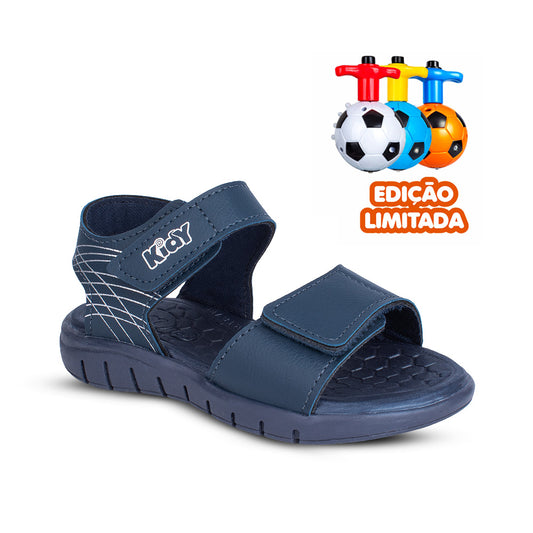 SANDALIA KIDY TOYS MARINHO/PRATA