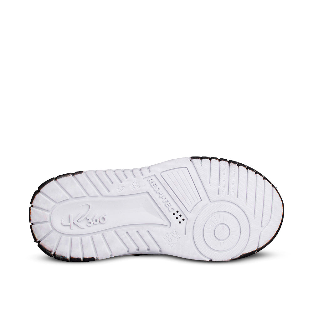 Tênis Infantil Menina Kidy K360 Respitec Preto Conforto e Estilo com Zíper